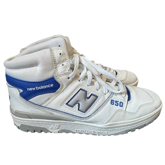 New Balance Other - NEW BALANCE 650s Sneakers Men’s Size 10.5 White Marine Blue Angora Gray BB650RWI